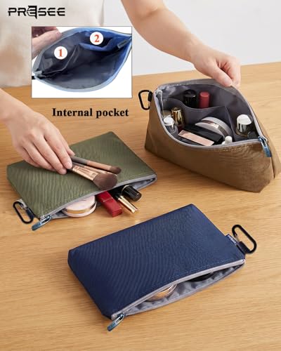 Tool Pouch Zipper Small Tool Bag Pouches Organizer Bag with Metal Carabiner, Nylon 1680D Heavy Duty for Wrenches, Screwdrivers, Pliers, Stationery & Office Supplies Pack of 1, Black, 11 Inch - color: 1 Pack, 11" Black