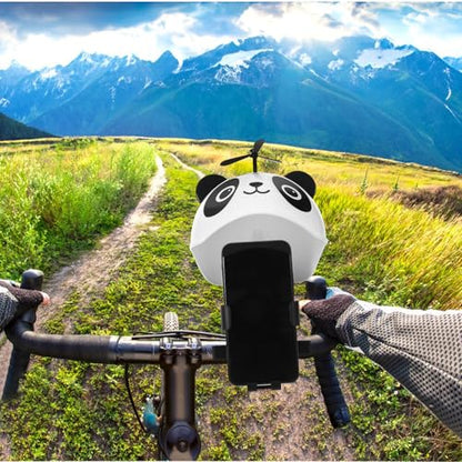 KALLORY Bike Phone Mount Holder for Cyclists Waterproof Helmet Style Handlebar Mobile Phone Stand with Quick Release and Sunshade for Mountain and Motorcycle Use
