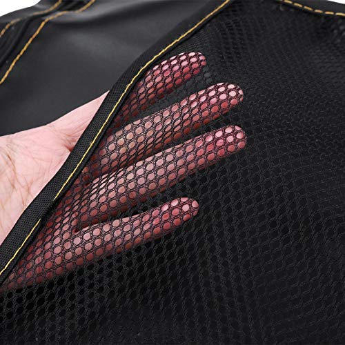 Motorcycle Seat Bag,Motorcycle Under Seat Bag, PU Leather Scooter Under Seat Storage Pouch Bag Organizer Fit For Universal Motorcycles (Black)