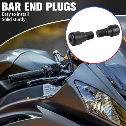 Motorcycle Handle Bar End Grips Plug Weights Hand Grips Plug Caps Replacement for Suzuki R6 1999-2005 R6S 2006-2009