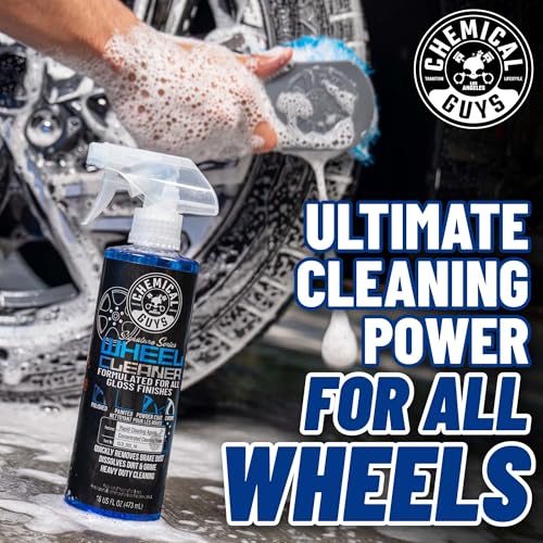 Chemical Guys Wheel Cleaner Spray Signature Series - Safe for Gloss Finishes, Chrome, Painted, Powder-Coated, and Clear-Coated Wheels - Removes Brake Dust and Road Grime - 16 oz - size: 16 Fl Oz (Pack of 1)