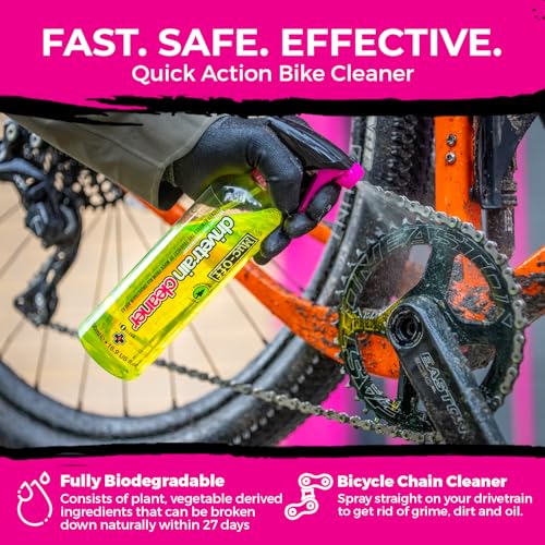 Muc-Off Waterless Wash 750 ml & Bio Drivetrain Cleaner 500ml Bundle | High-Performance Bike Cleaning Kit | Spray & Wipe Bike Cleaner + Fast-Acting Biodegradable Degreaser - size: 42.26 Fl Oz (Pack of 2)