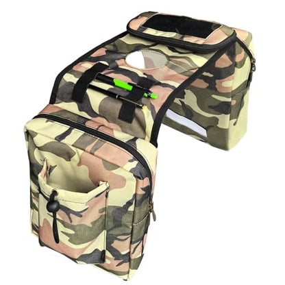 ATV Tank Bag Saddle Bag Waterproof Motorcycle Bag Compatible with Snowmobile Sportsman Scrambler FourTrax Grizzly UTV Hanging Storage Bag Camo Brown - color: Camo Brown