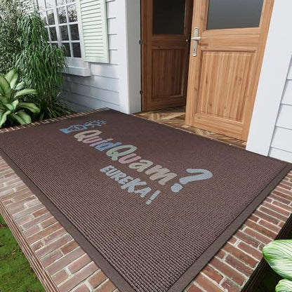 Custom Door Mats Personalized Commercial Floor Mat with Any Logo Text Entryway Welcome Doormat Non-Slip Rugs for Business Indoor Outdoor - size: 4' x 8' (Rectangular)