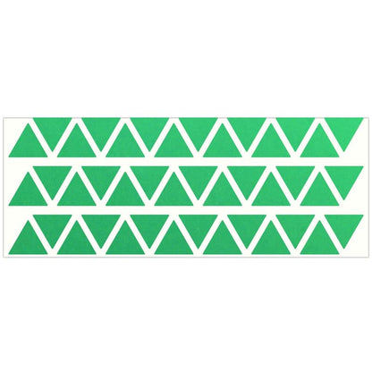 LiteMark Reflective Triangle Sticker for Bike, Helmet, Light Green, 1 Inch - Pack of 42 Pcs - color: Green