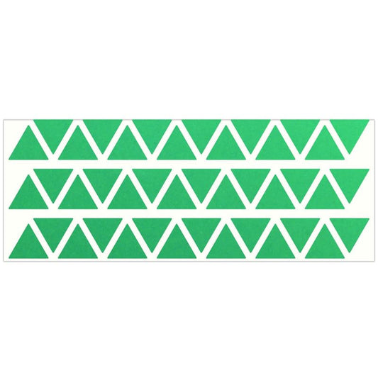 LiteMark Reflective Triangle Sticker for Bike, Helmet, Light Green, 1 Inch - Pack of 42 Pcs - color: Green