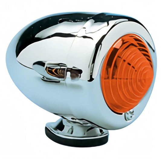 Turn Signals Tail Light Mini Bullet Marker Amber 12V Fit For Harley - color: Amber, size: Single