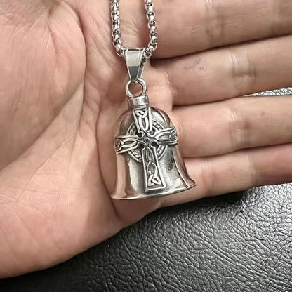 Protective Metal Accessory - Motorcycle Bell, Unique Legend Biker Riding Bell Hanger | Keychain Motorcycle Bells with - color: necklace