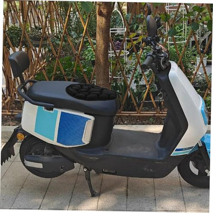 Cabilock 3D Shock Absorption Motorcycle Seat Cushion Pad Cover Universal Electric Bike Seat Pad for Long Rides Breathable and Heat-Resistant Design Suitable for Seasons