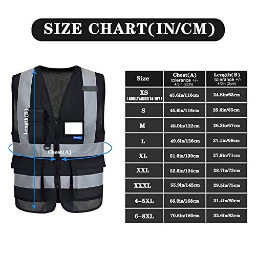 XSmall Womens black safety vest xs - color: Black, size: X-Small