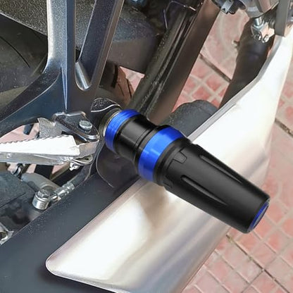 Motorcycle Exhaust Sliders Crash Protector Compatible with Y.amha YZF R6 2006 2007-2017 2018 2019 2020 2021 | Frame Slider Falling Protection YZFR6 YZF-R6 YZF600 Accessories (Blue) - color: blue