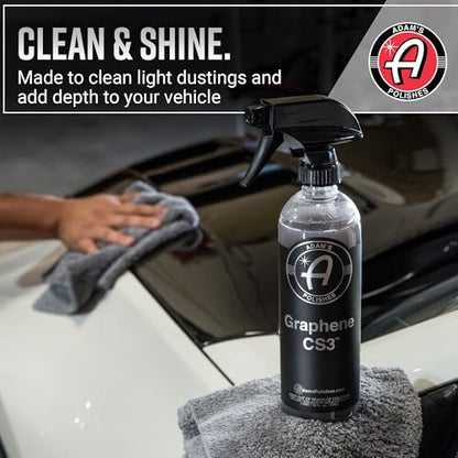 Adam's Polishes Graphene CS3 (16oz) - Graphene Waterless Wash Ceramic Spray Coating Detail Spray | High Gloss Car Wash Cleaning Spray for Car Detailing | RV Boat Motorcycle - size: 16 Fl Oz (Pack of 1)