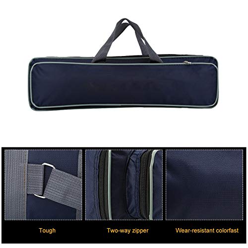 Fishing Lure Box,Portable Fishing Rod Case Carrier with Reel Storage - Travel Tackle Bag Backpack with Adjustable Strap