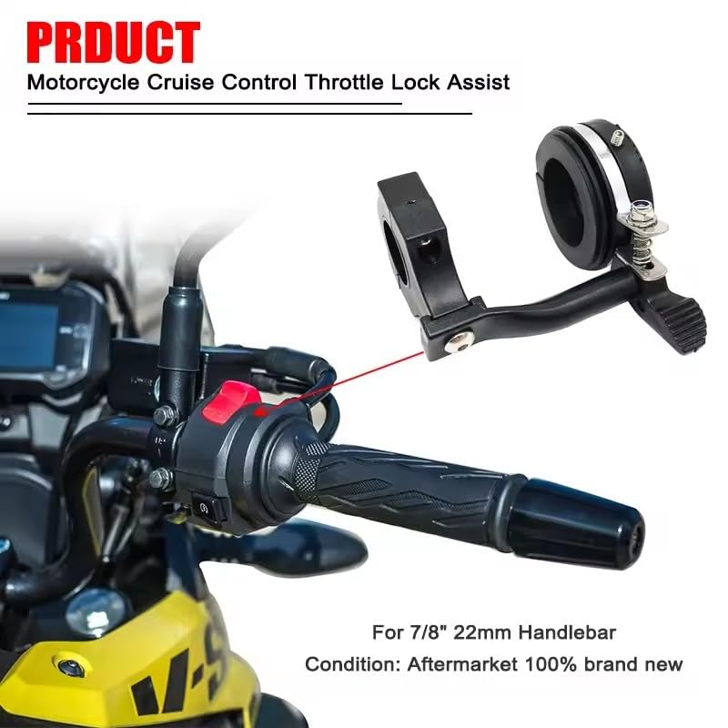 Universal for 7/8" 22mm Handlebar Cruise Control Motorcycle Throttle Lock Assist Handlebar for Honda ST1100 / ST1300 Pan European
