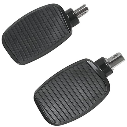 Motorcycle Passenger Mini Board Floorboards Footpegs Pedals Footrests Highway Pegs with Anti-Slip Rubber Universal for Harley Davidson Dyna Touring Honda Suzuki Yamaha Triumph (Black) - color: Black