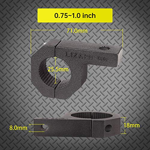 Bar Clamps - 4Pack,Horizontal Roll Cage Clamp 0.75 inch,0.875 inch,1.0 inch,Roll Bar Clamp for Bar Diameter 3/4" to 1.0" Mounting Bracket (0.75~1.0" Clamps) - size: 0.75~1.0" Clamps