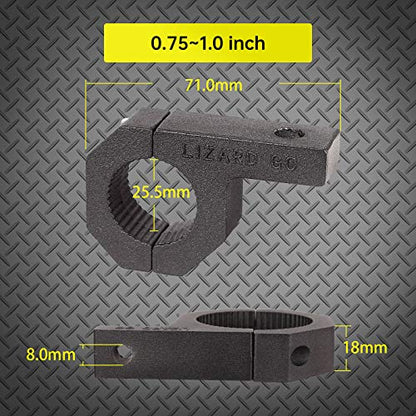 Bar Clamps - 4Pack,Horizontal Roll Cage Clamp 0.75 inch,0.875 inch,1.0 inch,Roll Bar Clamp for Bar Diameter 3/4" to 1.0" Mounting Bracket (0.75~1.0" Clamps) - size: 0.75~1.0" Clamps
