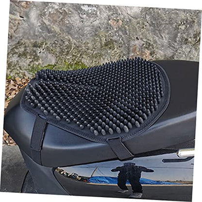 Thick Silicone Motorcycle Seat Cushion Cover Non-Slip Heat Insulation Pad Sunscreen Protection for Electric Bikes and Motorcycles Breathable and Sturdy