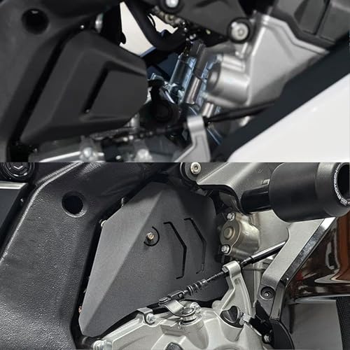 for CF Moto 675SS Motorcycle Engine Guard Protectors for CFMOTO 675SR 675NK 675SRS, CNC Aluminum, Black, Side Protection Shields, Bolt-On Installation, 2-Piece Set