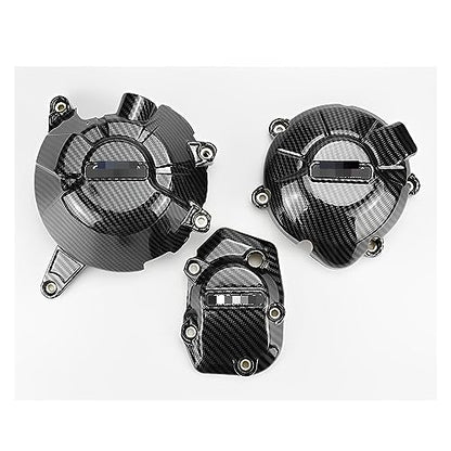 Modified Pieces Motorcycles Engine Cover Protection Case for Kawasaki Z900 2017-2023 Z900SE 2023 Engine Covers Protectors Engine Guard(Carbon Fiber Texture) - color: Carbon fiber texture
