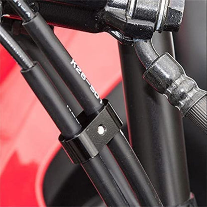 H RUO Motorcycle Brake Throttle Cable Clamp Wire Line Holder Organizer Compatible with Harley Sportster Dyna Softail