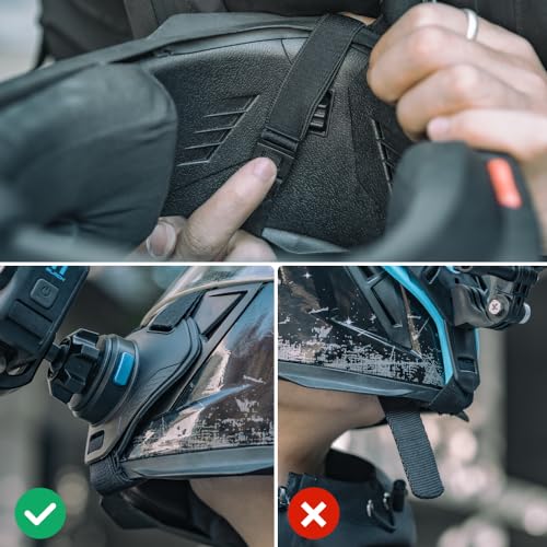 Magnetic Quick Release Motorcycle Helmet Chin Strap Mount Compatible with Go pro Hero 13,12,11,10, 9, 8, 7, (2018), 6 5,DJI Osmo Action 6/5 Pro/4/3/2, AKASO, SJCAM and More - color: T8 Pro
