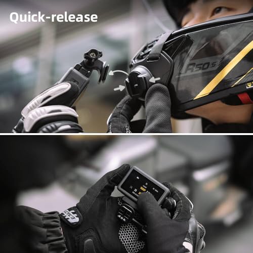 Quick Release Motorcycle Helmet Chin Strap Mount for Go Pro, Magnetic Dirt Bike Helmet Mount Compatible with DJI Osmo Action 6/5pro/4/3,GoPro Hero 13,12,11,10, 9, 8, AKASO, SJCAM and More