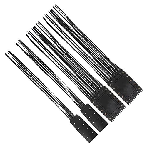 Qqmora Motorcycle Handlebar Tassel Cover Fashionable Fringe Style Design Soft Leather Grips Universal Fit for Cruiser Chopper Bobber Custom Synthetic Leather Black 2pcs