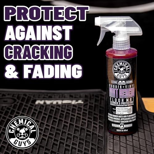 Chemical Guys Mat Renew Rubber and Vinyl Car Floor Mat Cleaner & Protectant - Cleans & Restores Rubber Liners, Running Boards, Safe for Cars, Trucks, SUVs, and More - 16 oz - size: 16 Fl Oz (Pack of 1)