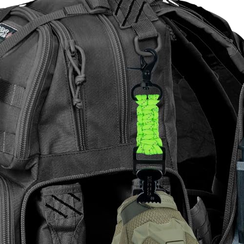 MELOTOUGH Tactical Glove Clip Holder Work Glove Holder Clip for Tactical Backpack, Tool Belt - color: Trigger Hook Lime