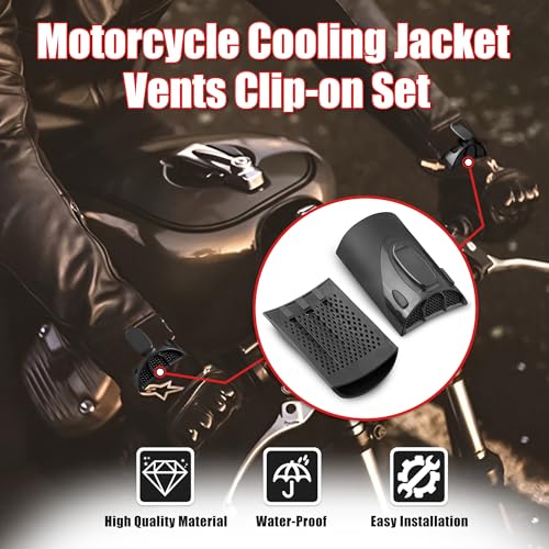 Goldfire Cooling Arm Sleeves 1 Pair Motorcycle Cooling System Jacket Sleeve Vent for Riding Warm Weather Accessories - color: Balck