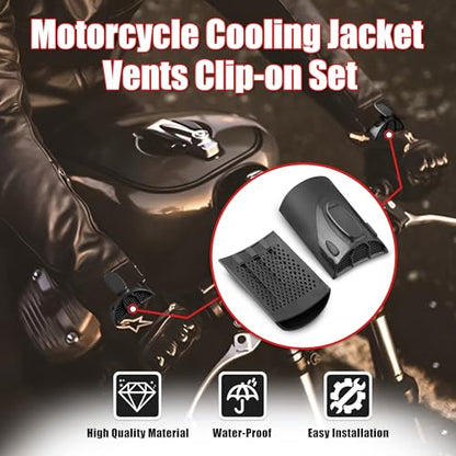 Goldfire Cooling Arm Sleeves 1 Pair Motorcycle Cooling System Jacket Sleeve Vent for Riding Warm Weather Accessories - color: Balck