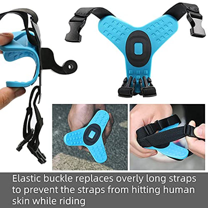 Motorcycle Helmet Chin Strap Mount for GoPro Hero 13/12/11/10/9/8/7/(2018)/6/5 Black,DJI Osmo Action 5 pro/4/3/2,Insta360 ONE R,AKASO/Campark/YI and More - color: Helmet Chin Strap Mount