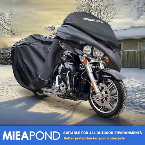 Motorcycle Cover for Harley Davidson Touring Models Road Glide Limited, Ultra Limited, Ultra Classic, Road King, Road Glide, Street Glide, Electra Glide - Waterproof Motorcycle Cover Outdoor Storage - size: 110"-Touring Ultra