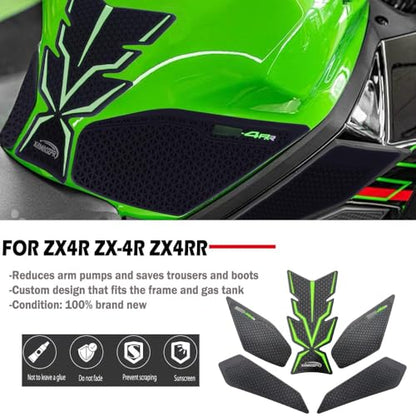 for 2023 2024 ZX4R ZX-4RR zx4rr zx-4r Side Pads Traction Pads Motorcycle new Fuel Tank Traction Side pad Knee pad Decal Protection Sticker 2023 2024 ZX4R ZX-4RR zx4rr Accessories