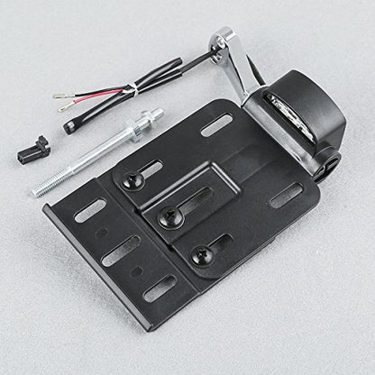 TCT-MT LED Light Side Mount License Plate Collapsible Fit for Harley Sportster XL 2004-2016 Forty Eight XL1200X Iron 883 XL883N Custom XL1200C Nightster XL1200N Roadster XL1200R Black