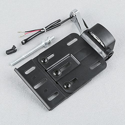 TCT-MT LED Light Side Mount License Plate Collapsible Fit for Harley Sportster XL 2004-2016 Forty Eight XL1200X Iron 883 XL883N Custom XL1200C Nightster XL1200N Roadster XL1200R Black