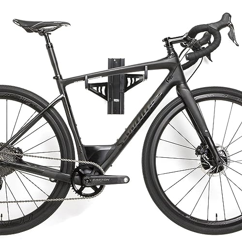 Feedback Sports | Velo Wall Rack Bike Storage | Bicycle Hanger Mount W/Adjustable Arms | Road, Gravel, Mountain Bike Compatible | For Garage, Apartment, Shed | Black - style: Velo Wall Rack