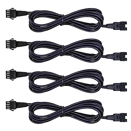 Hovano 4 PCS 60 inch/150cm 4 Pin RGB LED Multi-Color Accent Light Extension Cable Wire Cord Set for LED Motorcycle ATV Car Light Multi-Color Neon Strip Trucks Rock Lights (60 inches Cable) - size: 4Pcs 4.8ft extensions