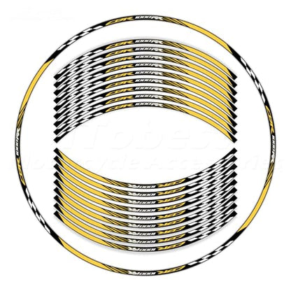 CBR 17 inch Wheel Rim Stickers Decals Tape Compatible with CBR1000RR 2004-2025 Motorcycle Reflective Rim Tapes Sticker Stripe(Ceep Yellow) - color: Ceep Yellow