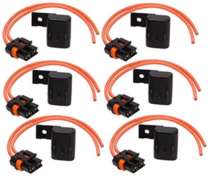 Fastronix Automotive/Marine Waterproof Blade Style ATO/ATC Fuse Holder with Cover 6 Pack - size: 6 Pack