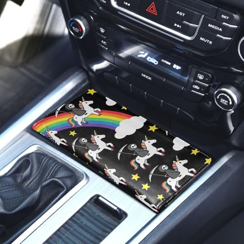 GuoChe Pu Leather Registration and Insurance Card Holder Men Women Document Wallet for any Car, Truck, Motorcycle, Trailer or Boat Halloween Fantasy Creature Costume Grim Reaper Riding Fantasy - color: 25