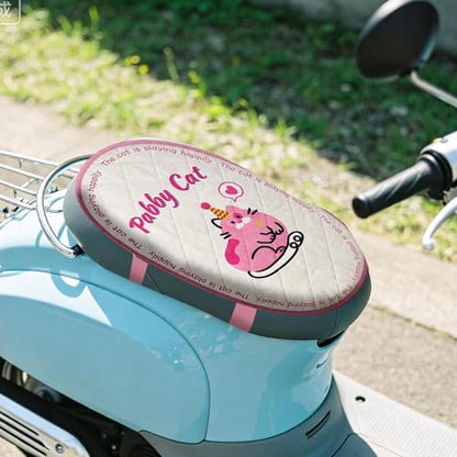 Scooter Seat Protector – Reflective Sun Blocking Cushion Cover, Ddual Layer Thermal Barrier, Weather Resistant Saddle Guard | Ideal for Electric Scooters, Mopeds, Outdoor Parking, Hot Climate - color: Pink
