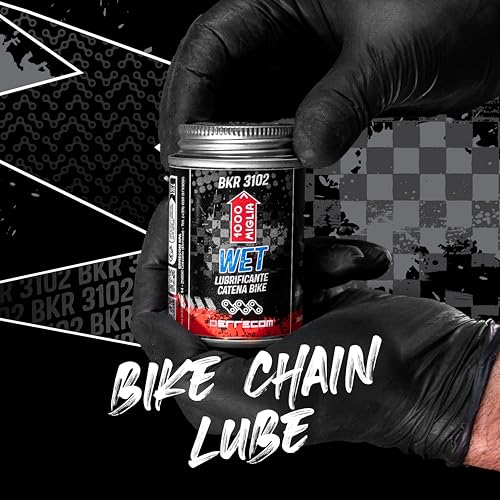 Errecom 1000 Miglia BKR 3102-4 fl oz (120 mL) Can, Wet Lube Bike Chain, for Wet and Muddy Weather Conditions, Brush Included - color: WET - 4 fl oz (120 mL) Can