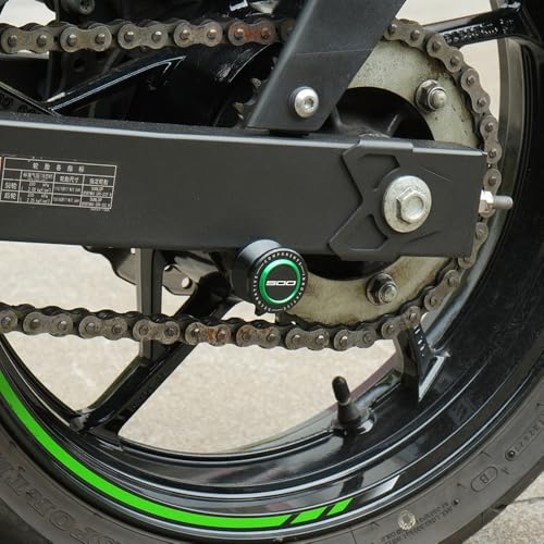 8mm CNC Aluminum Motorcycle Swingarm Spools Sliders Rear Stand Frame Sliders Compatible With Ninja 500 ABS/ABS SE/ABS KRT Edition 2026 2025 2024 Ninja500 Ninja 500 Accessories (Gray) - color: gray