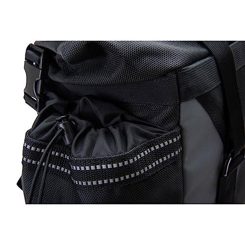 TUSK Pannier Racks With Olympus Pannier Bags Black/Grey For HONDA CRF300L Rally 2021-2023
