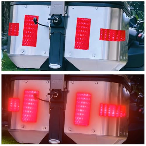 SWRT Reflective Tape 2 Inch x 30 Feet DOT-C2 Shining Star Fade Resistant Red Reflective Tape Outdoor Waterproof Strong Adhesive Safety Warning Tape Reflector Conspicuity Tape for Trailer Trucks Bike - size: 2IN x 30FT