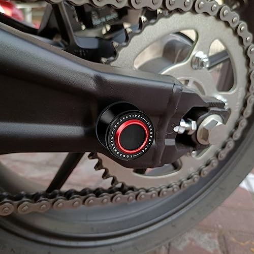 M6 Motorcycle Swingarm Spools Slider Compatible With YAMAHA MT03 2018 2019 2020 2021 2022 2023 2024 2025 | Swing Arm Stand Bobbins Screws MT-03 MT 03 Accessories (blue) - color: blue