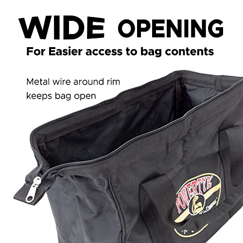 PowerTye Industrial Ratchet Tie-Down Kit - Made in USA - 1.5 inch x 8ft - Heavy Duty Ratchet Straps with S-Hooks, 4-Pack + Storage Bag, for Motorcycles, UTVs & Trailers, 1,000 W.L.L., Red (4-Pack) - color: Red