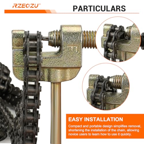 06B 06C 35 Chain Breaker Tool Motorcycle Chain Breaker Replacement for #35 T8F Roller Chain Mini Bike Go Kart Cart ATV Dirt Bike Scooter Quad Bicycle Mountain Electric Bike Parts (3mm Pin)